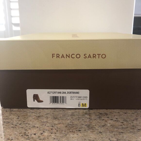 Franco Sarto Idrina Suede Ankle Boots 8M - Picture 7 of 7